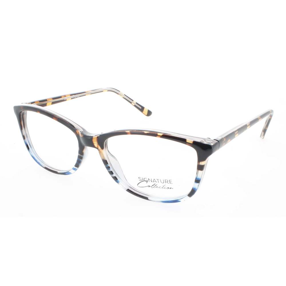 SIGNATURE S7006-TortToBlueStripe-51 Eyeglasses Eye Glasses TORTTOBLUESTRIPE Auth